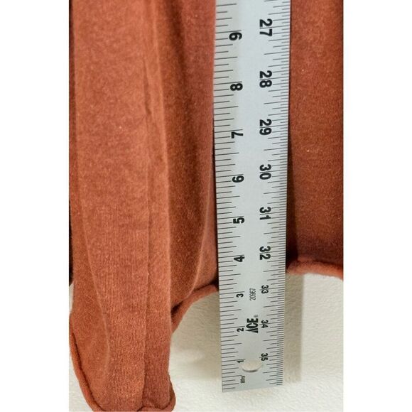 Free People Anytime Longe Sleeve Cotton Rustic Boho Midi Dress Women's Small - Picture 11 of 13